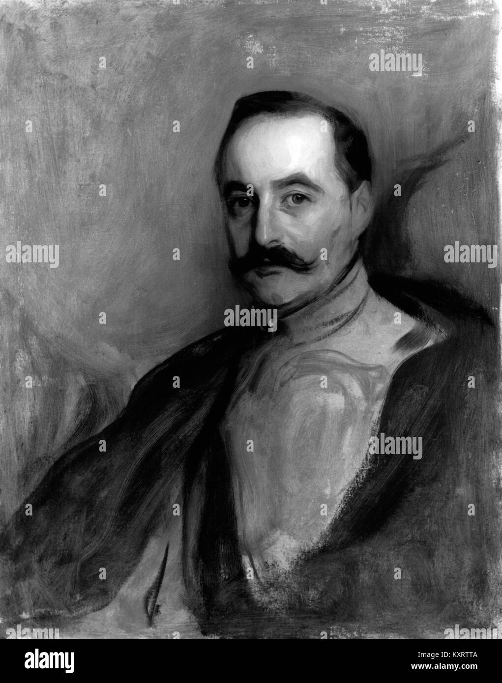 Portrait du comte Albert Mensdorff-Pouilly-Dietrichstein peint par Philippe Alexius de László, représentant le diplomate autrichien avec une formalité et une élégance caractéristiques du portrait du début du XXe siècle. Banque D'Images