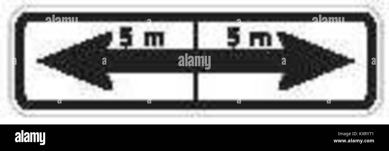 La section de validité du panneau routier tchèque CZ-E08e définit des règles de circulation spécifiques, indiquant quand et où certaines restrictions ou autorisations s'appliquent sur la voie publique. Banque D'Images