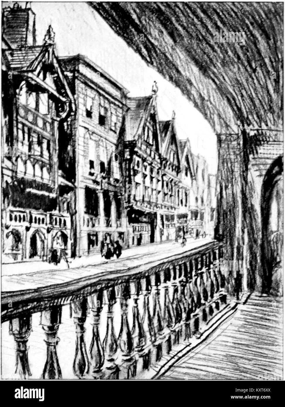 Cette illustration tirée de « English Hours » publiée par The Riverside Press en 1905 capture une scène classique de la vie britannique. Il offre un aperçu des aspects sociaux et culturels de l'Angleterre du début du XXe siècle. Banque D'Images