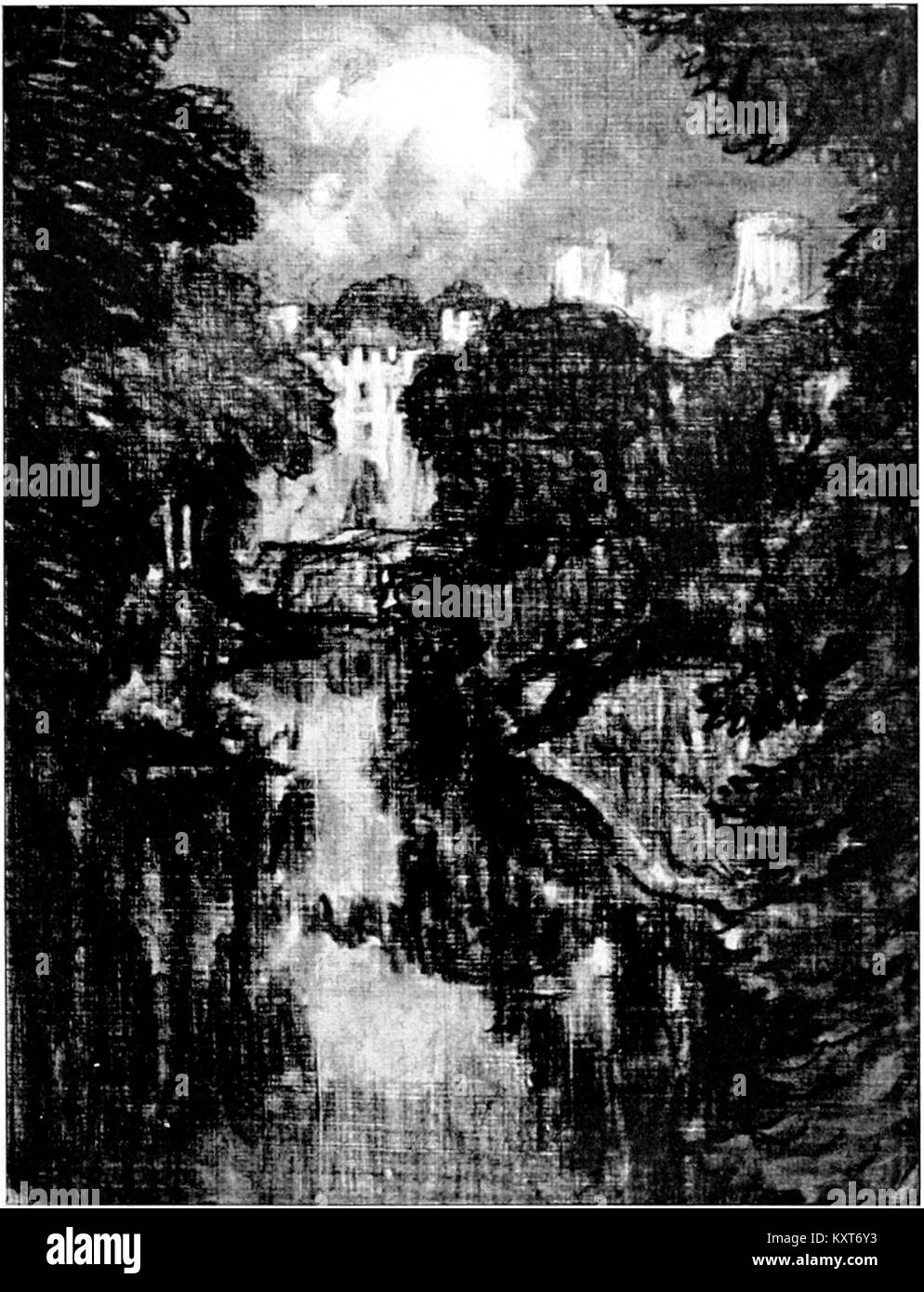 Heures d'anglais (Cambridge, le Riverside Press, 1905) - après l'illustration page 88 Banque D'Images