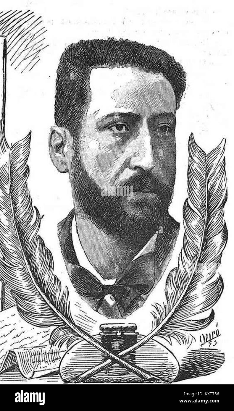 Cette œuvre d'Enrique Rodríguez Solís est une version recadrée de 'L'Esquella de la Torratxa', une œuvre de Joan Miró. L'œuvre fait partie de la riche collection d'art moderne représentant le surréalisme et la culture catalane. Banque D'Images