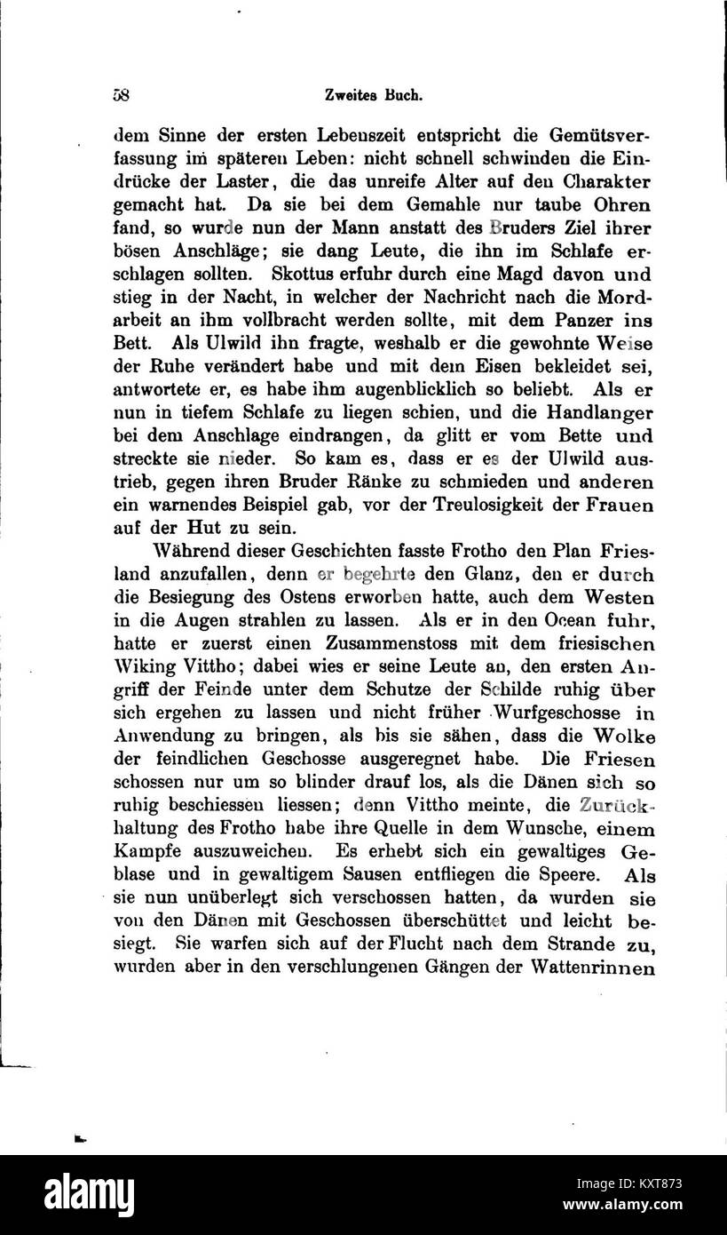 Ce texte fournit un commentaire explicatif sur les neuf premiers livres de l'œuvre latine médiévale de Saxo Grammaticus qui raconte les premiers rois légendaires du Danemark. Banque D'Images