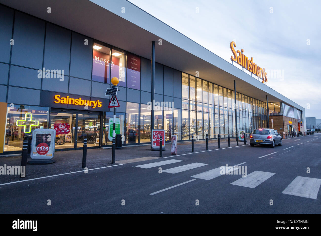 Nouveau Sainsbury's superstore, Thanet Kent, UK Banque D'Images