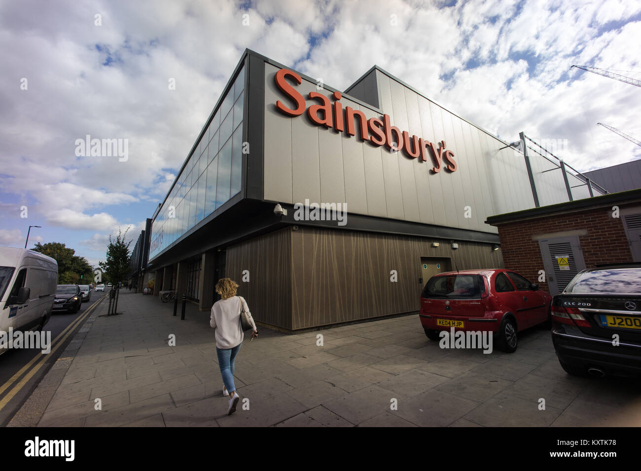 Supermarché Sainsbury's, London Borough of Haringey Banque D'Images