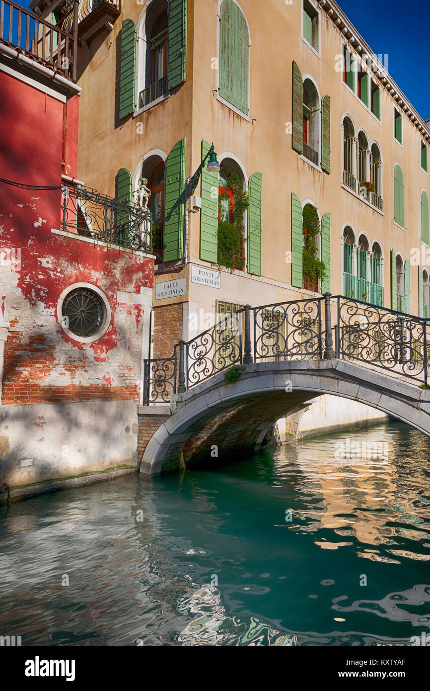 Propriété résidentielle à Venise. Banque D'Images