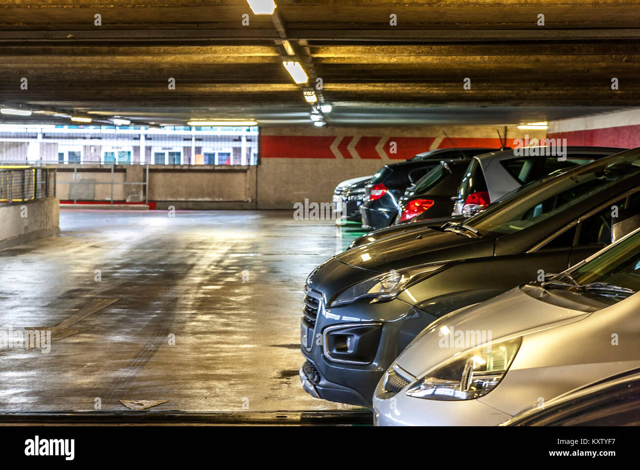 Le parking Centre Grosvenor, Northampton, Royaume-Uni Banque D'Images