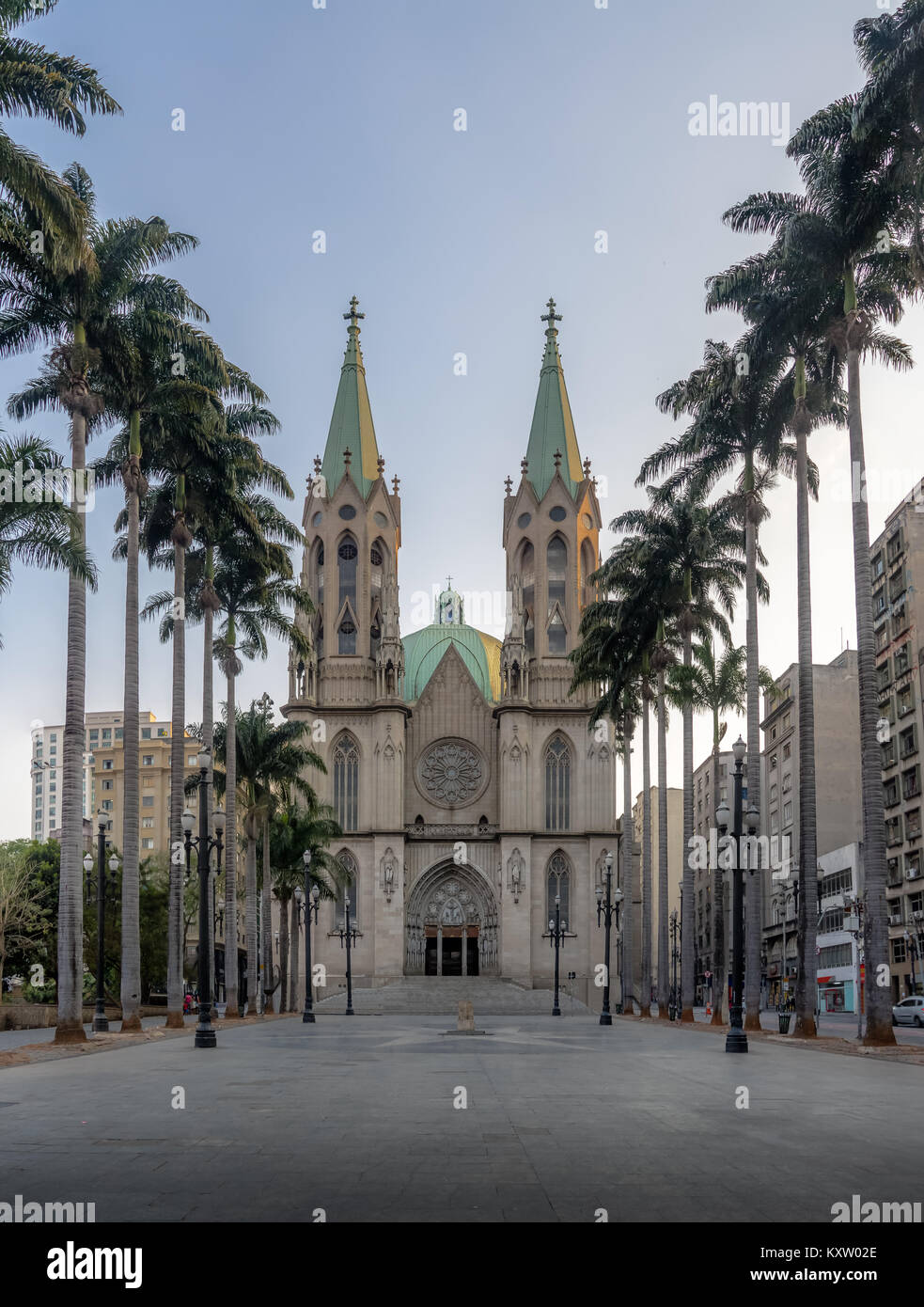 Cathédrale Se - São Paulo, Brésil Banque D'Images