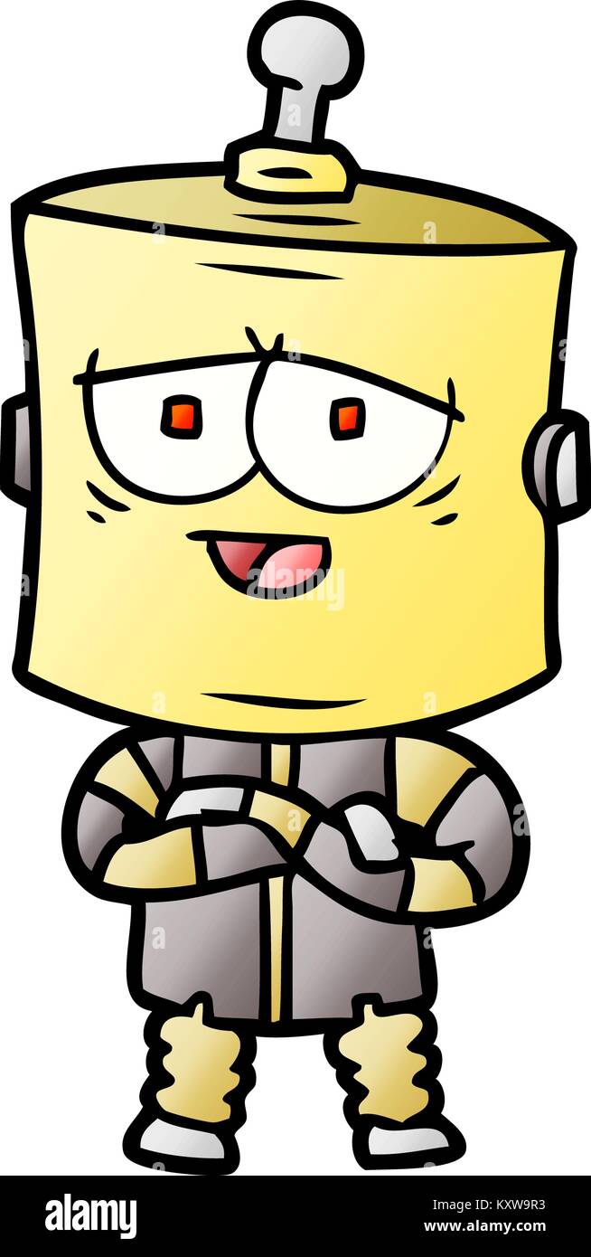 robot dessin animé Illustration de Vecteur