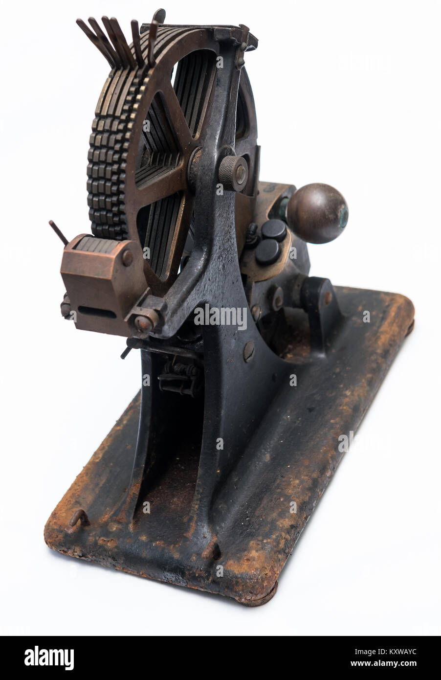 A & C Jenner machine de marquage Blanchisserie Banque D'Images