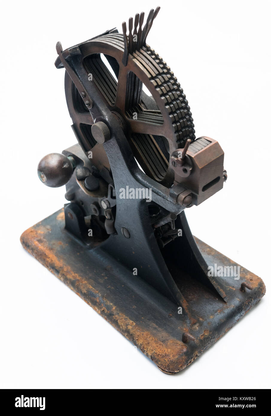 A & C Jenner machine de marquage Blanchisserie Banque D'Images