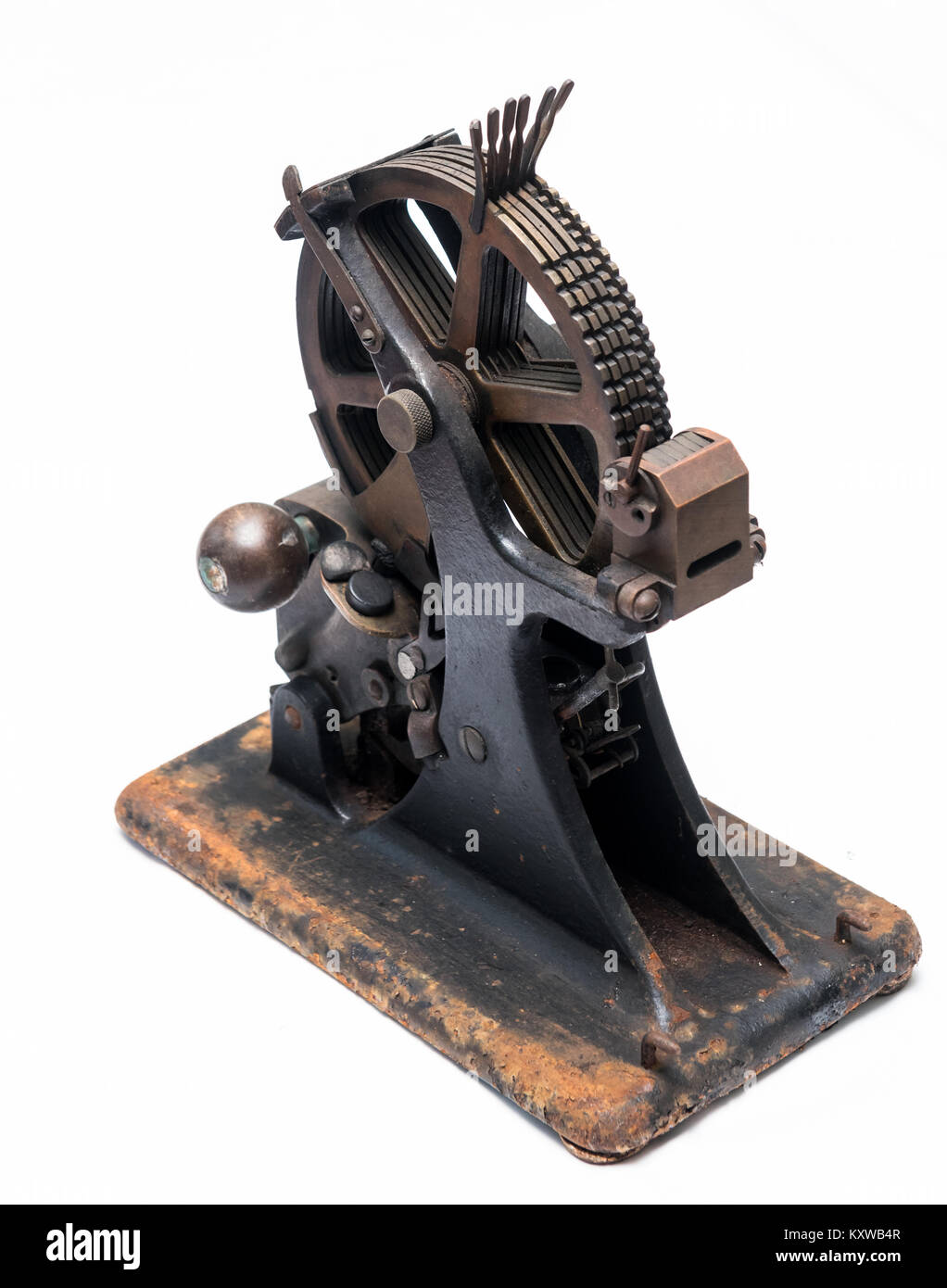 A & C Jenner machine de marquage Blanchisserie Banque D'Images