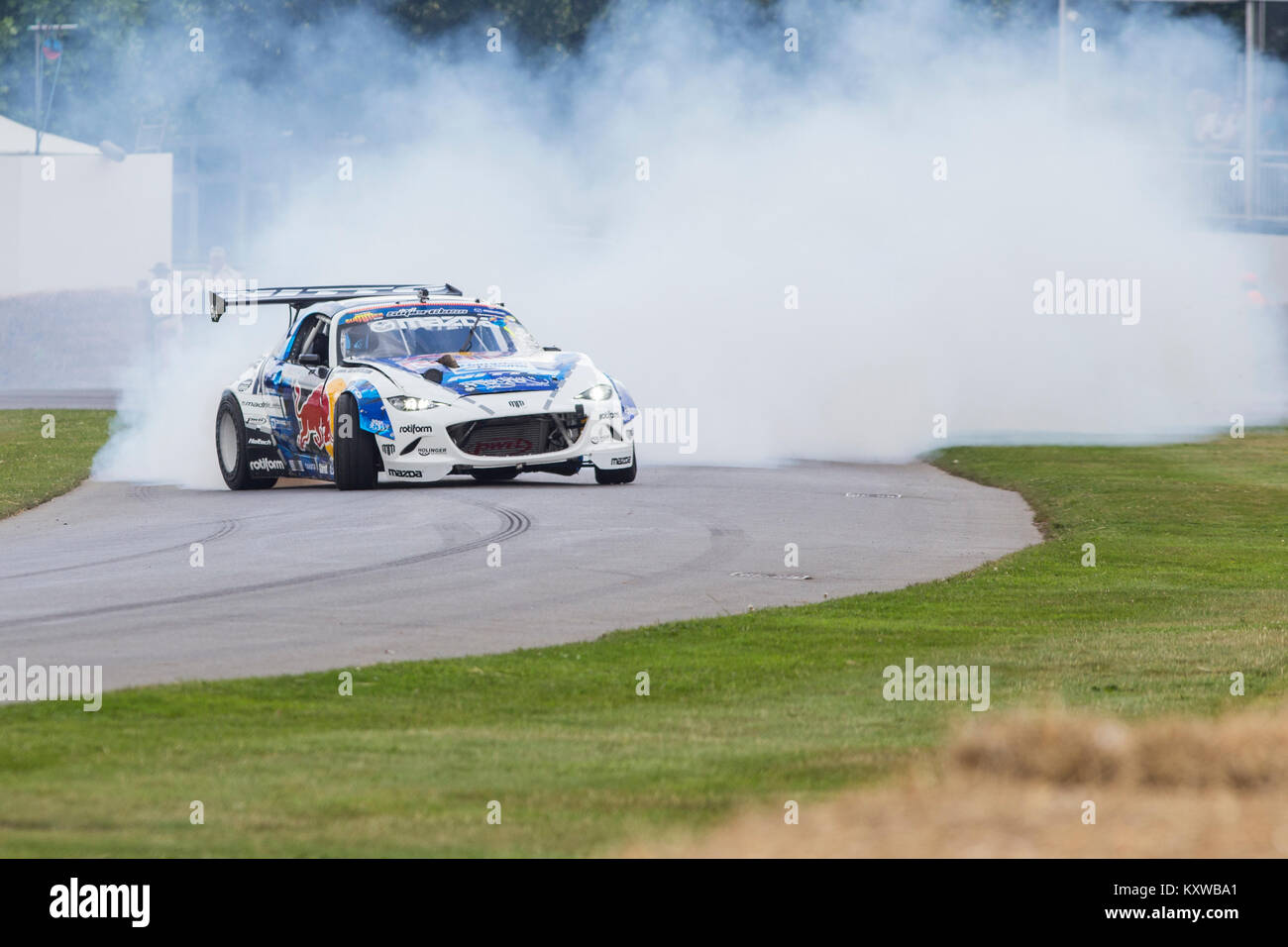 Mad Mike dérivant à Goodwood Festival of Speed Banque D'Images