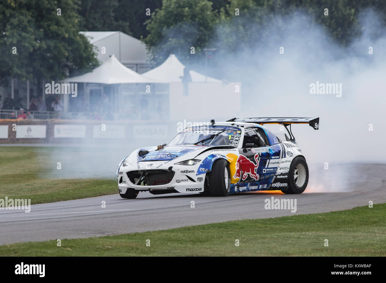 Mad Mike dérivant à Goodwood Festival of Speed Banque D'Images