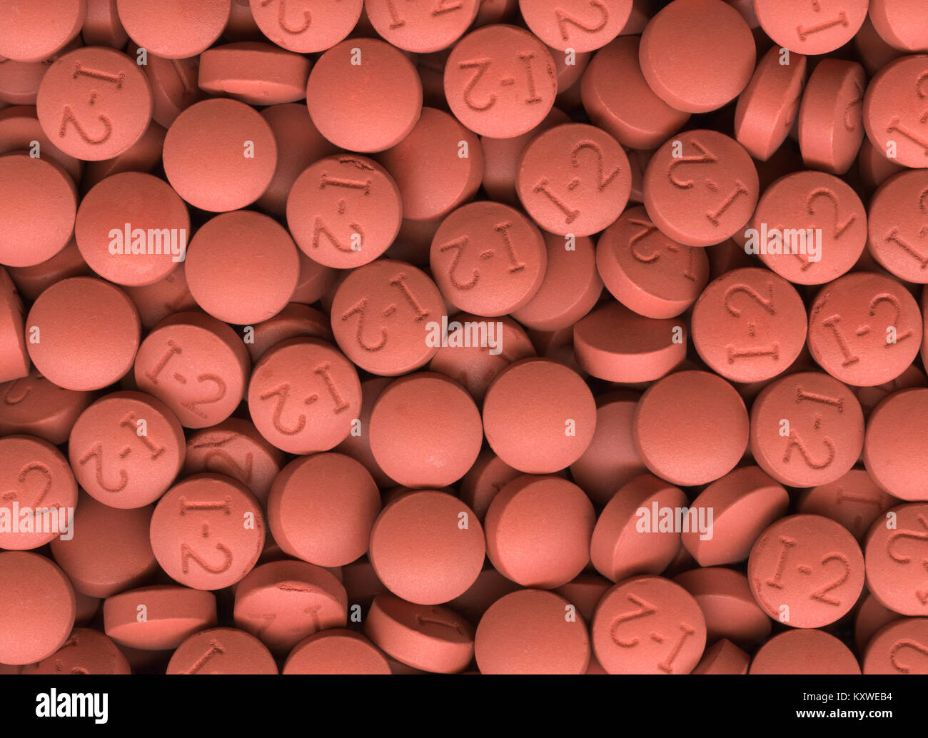 Les comprimés d'ibuprofène Banque D'Images