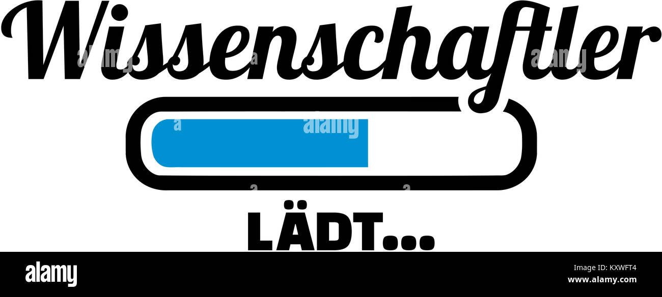 Scientifique est le titre allemand de chargement Banque D'Images