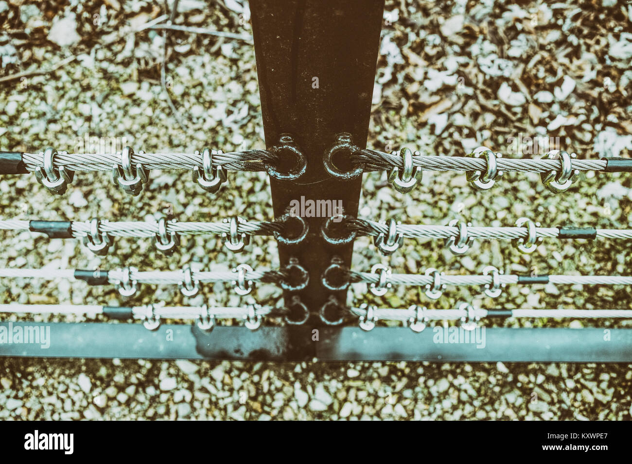 Une œuvre abstraite de sentir la tension entre deux mondes. Banque D'Images