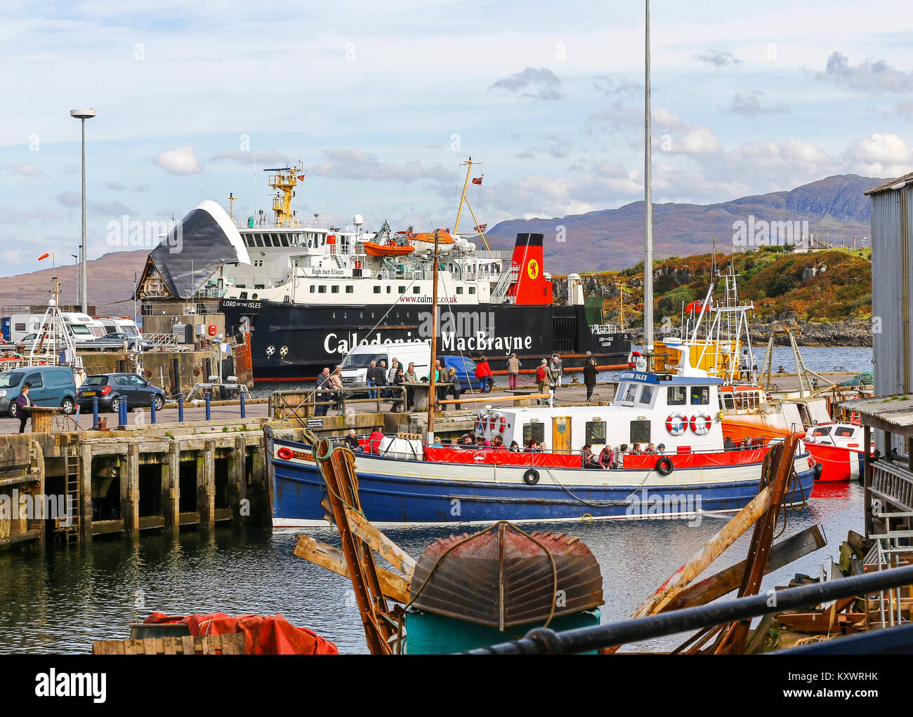 Mallaig est un port de Lochaber, sur la côte ouest des Highlands d'Écosse, Royaume-Uni Banque D'Images