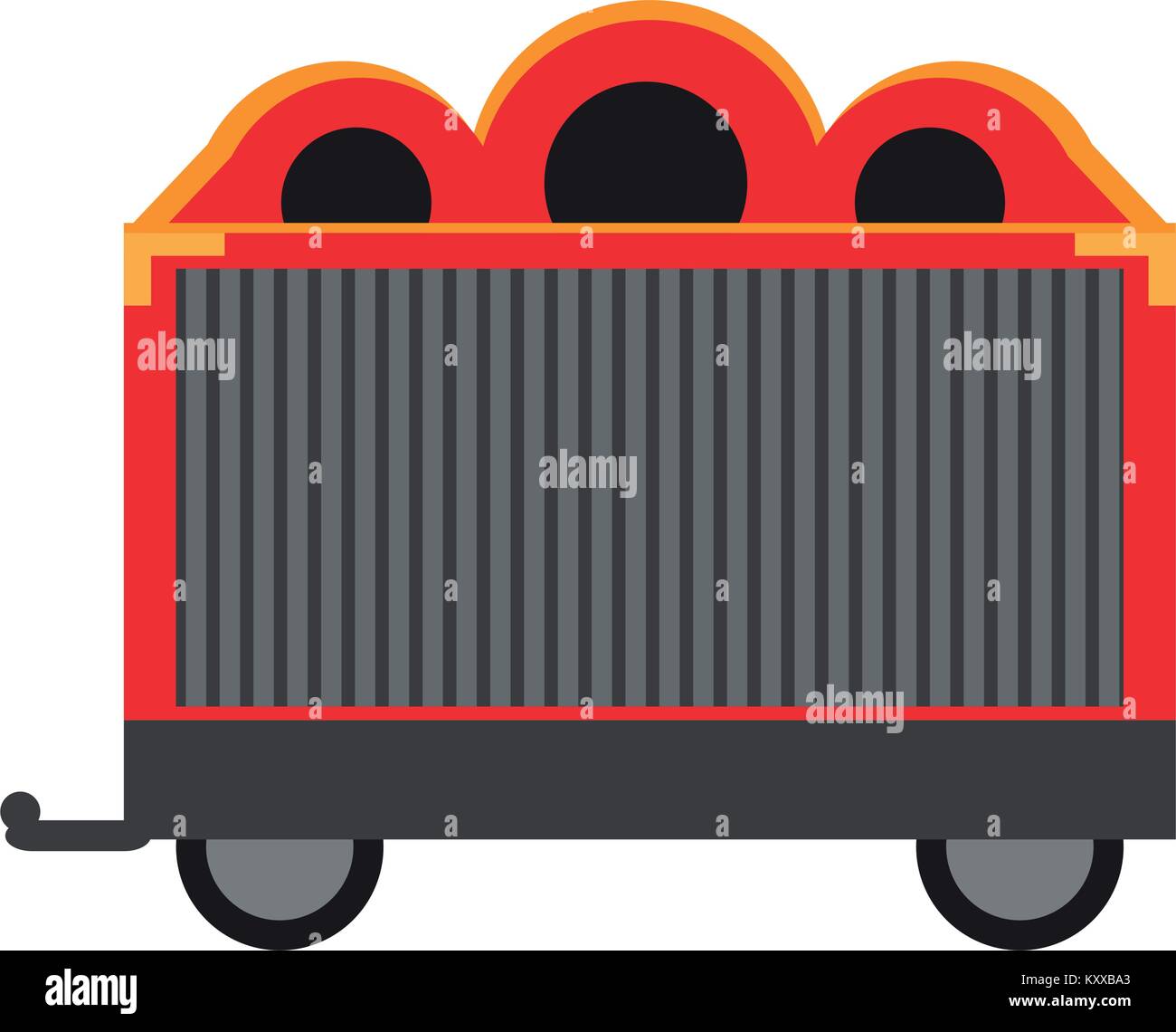 L'icône de chariot de cirque Illustration de Vecteur
