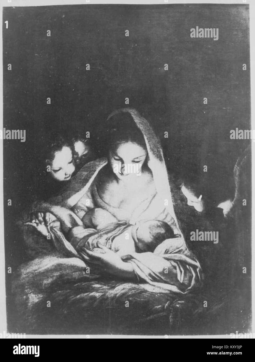 Une image de documentation Braun montrant une section de la Gemäldegalerie Alte Meister à Dresde, mettant en valeur les peintures de maîtres anciens dans un espace musée organisé. Banque D'Images