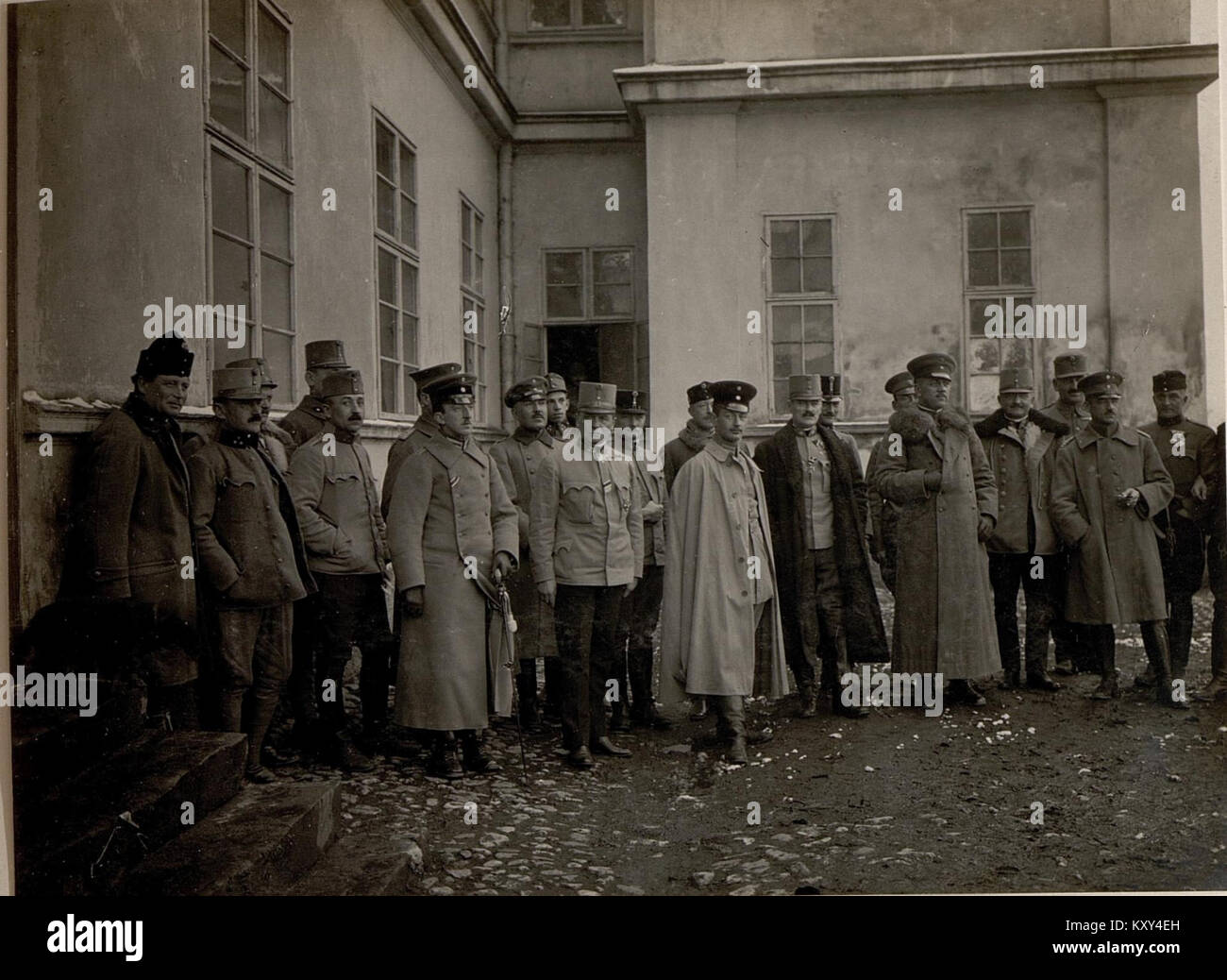 Generalstabsgruppe Weilenden Besuch auf dem türkischen Prinzen. À Cacak Aufgenommen am 20. Novembre 1915. BildID (15533319) Banque D'Images