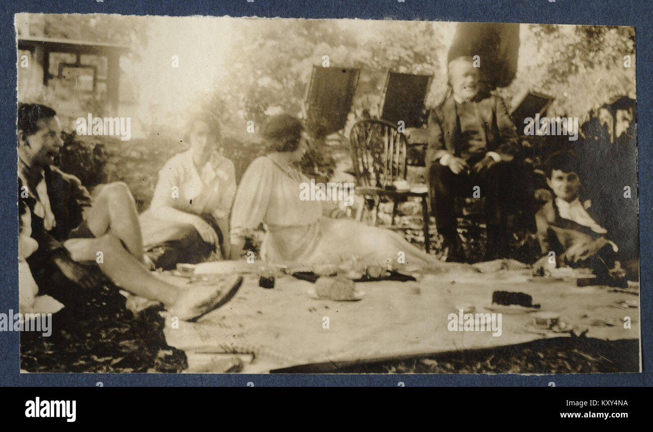 Geoffrey Nelson ; l'honorable Dorothy Eugénie Brett ; Lady Ottoline Morrell ; M. Blay ; Mark Gertler de NPG (2) Banque D'Images