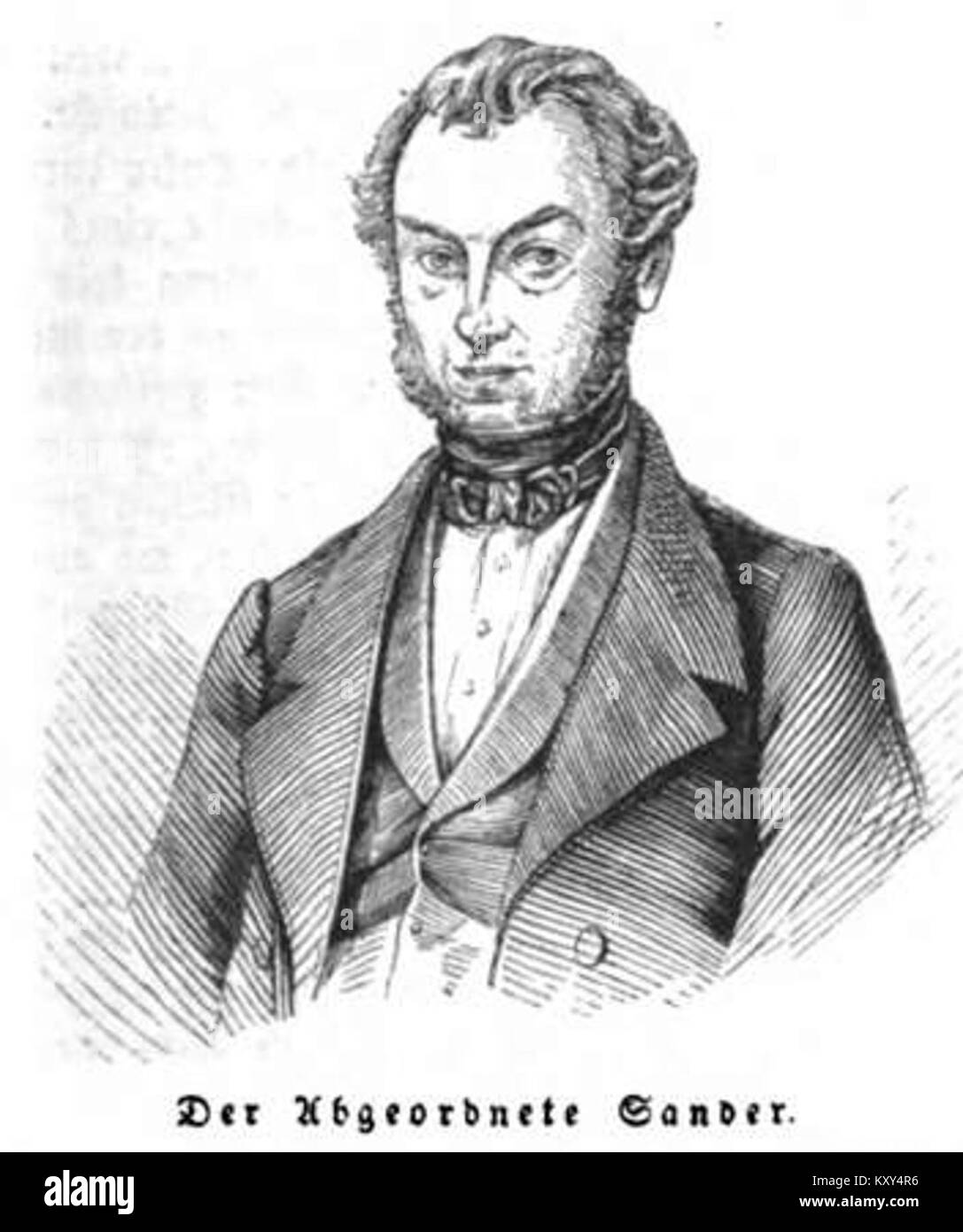 Georg Adolf Sander était une figure célèbre de l'Allemagne du XIXe siècle, dont le travail a contribué aux arts, à la culture et peut-être aux sciences naturelles au milieu des années 1800 Banque D'Images