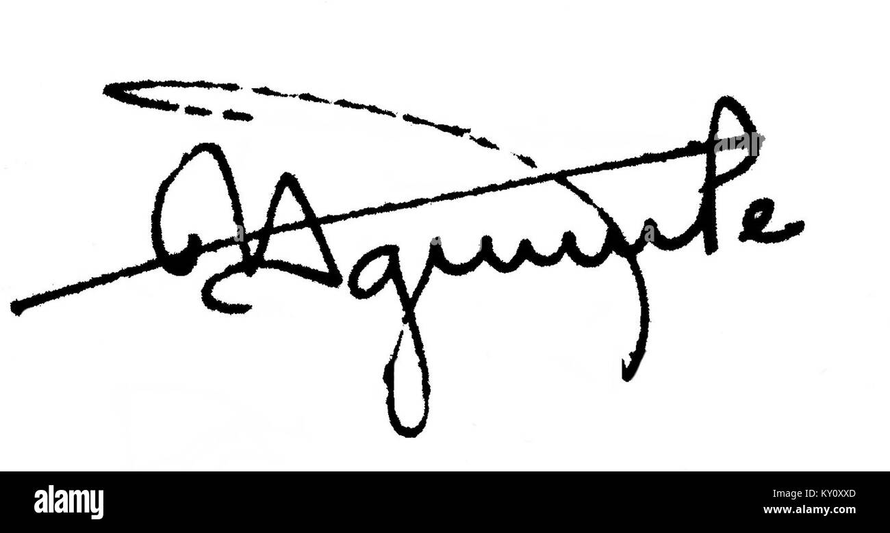 C'est la signature de Pedro Rincón Gutiérrez, un homme politique et chef militaire mexicain. Il a joué un rôle dans la guerre d'indépendance du Mexique et a occupé divers postes gouvernementaux. Banque D'Images