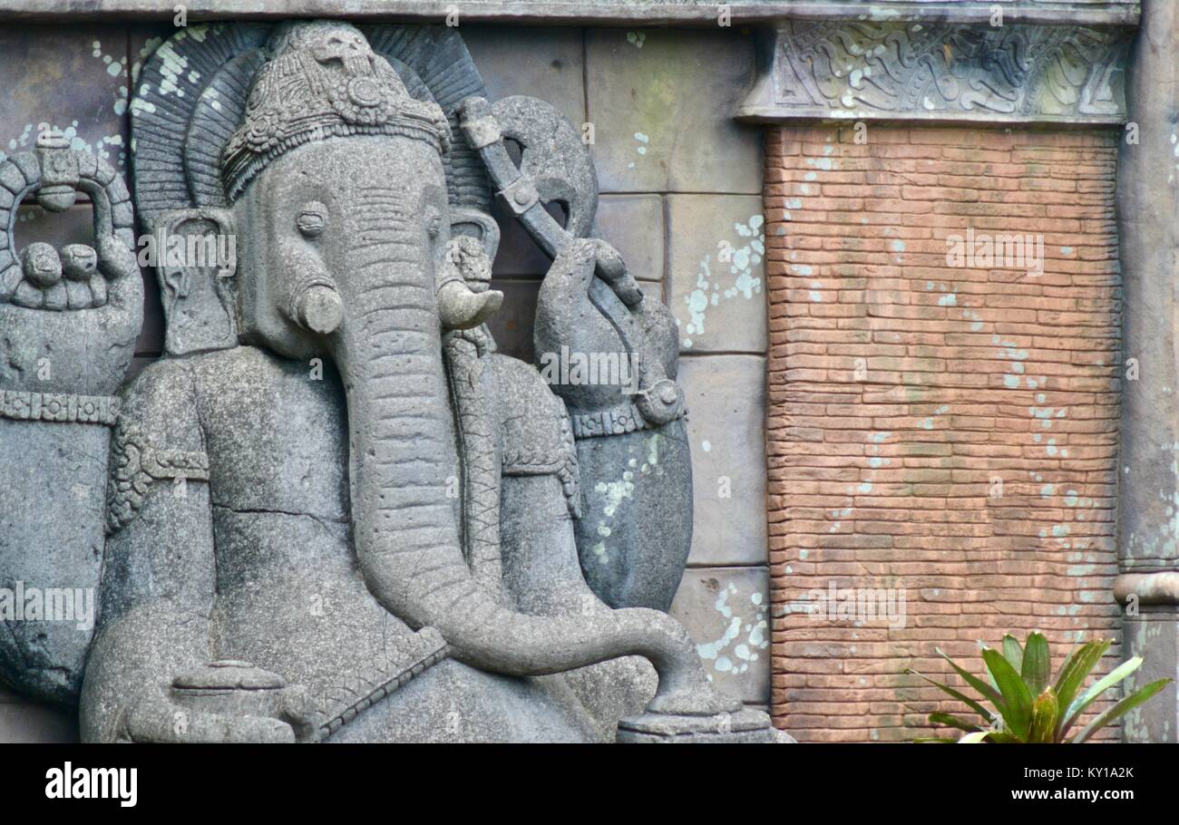Statue de Ganesha, Zoo de l'Australie, Queensland, Australie, Beerwah Banque D'Images
