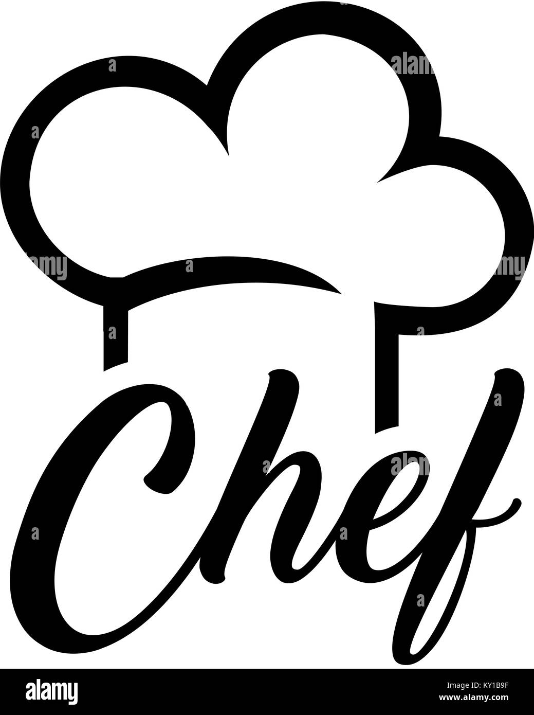 Chapeau Chef cuisinier avec word Photo Stock - Alamy