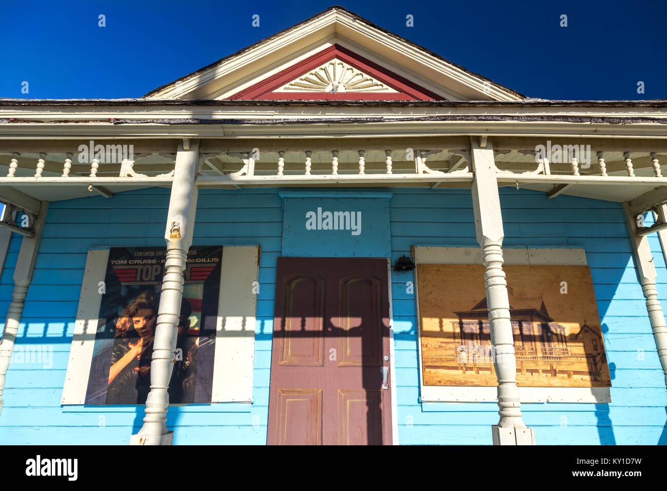 Tombes house historic oceanside/cottage et site de scènes de film Top Gun entre Tom Cruise et Kelly McGillis Banque D'Images