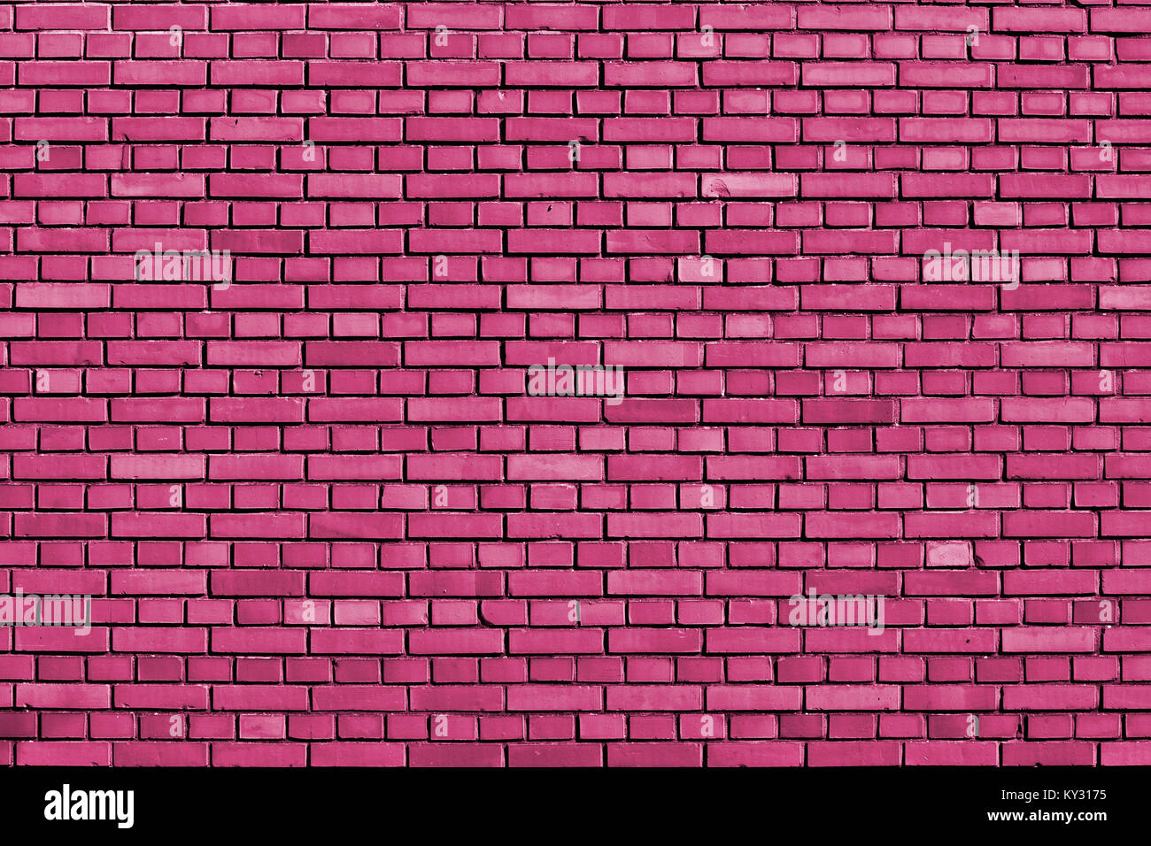 Mur en brique de couleur rose fuchsia background Banque D'Images
