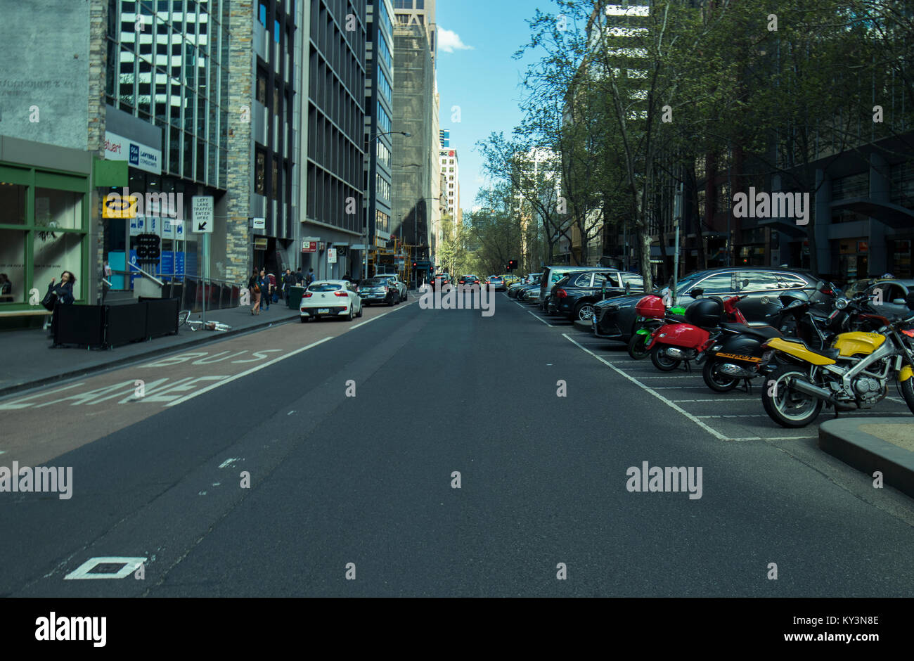 Melbourne est la capitale de l'Etat et ville la plus peuplée de l'état australien de Victoria, et la deuxième ville la plus peuplée d'Australie et Océanie Banque D'Images