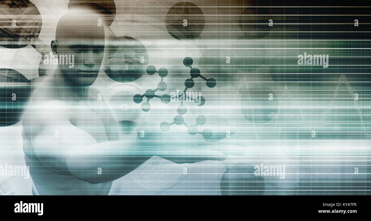 Le séquençage d'ADN avec Helix génétique comme de l'Art de la formule Banque D'Images