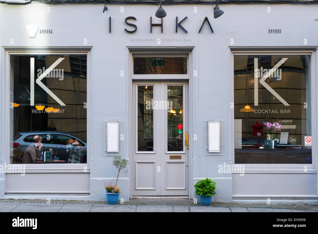 Ishka restaurant et bar à cocktails dans le West End d'Édimbourg en Écosse , Royaume-Uni Banque D'Images