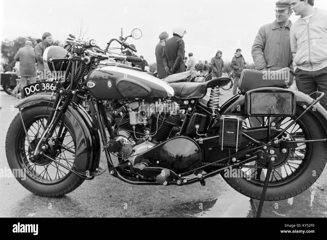 Rare et recherché 1930 BSA moto vintage Y13 Banque D'Images