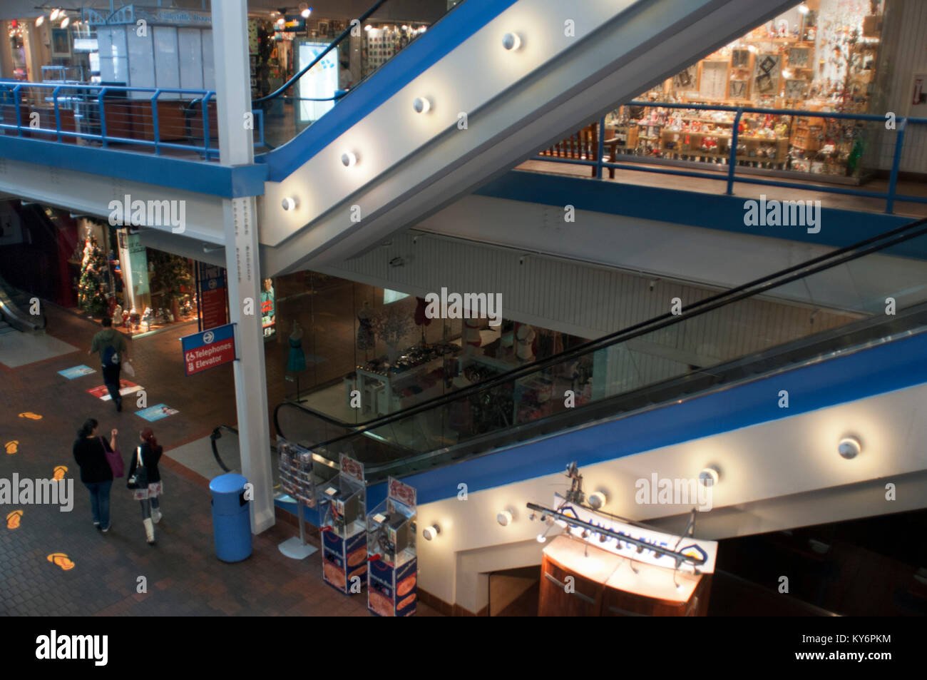 Le centre commercial de South Street Seaport New York City Banque D'Images