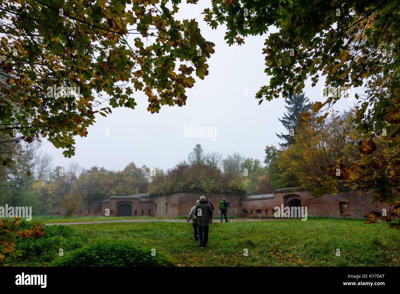 Neu-Ulm : Bundesfestung Ulm (forteresse d'Ulm) : Vorwerk Illerkanal (Werk 14), Schwaben, souabe, Bayern, Bavière, Allemagne Banque D'Images