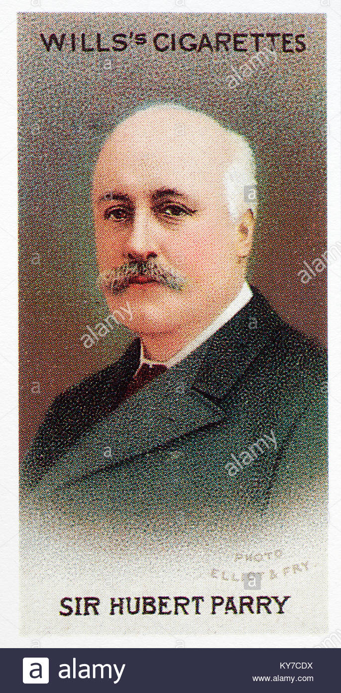 Sir Hubert Parry était un compositeur anglais 1848 - 1918, le plus célèbre pour la composition de la musique de l'hymne Jérusalem Banque D'Images