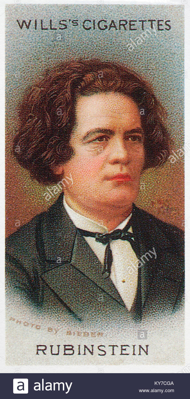 Rémy Anton Rubinstein était un compositeur et pianiste russe 1829 - 1894 Banque D'Images