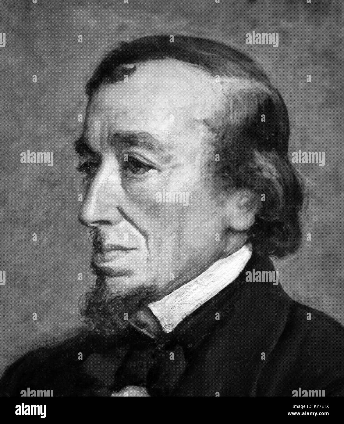 Disraeli. Portrait de Benjamin Disraeli, comte de Beaconsfield (1804-1881) Banque D'Images