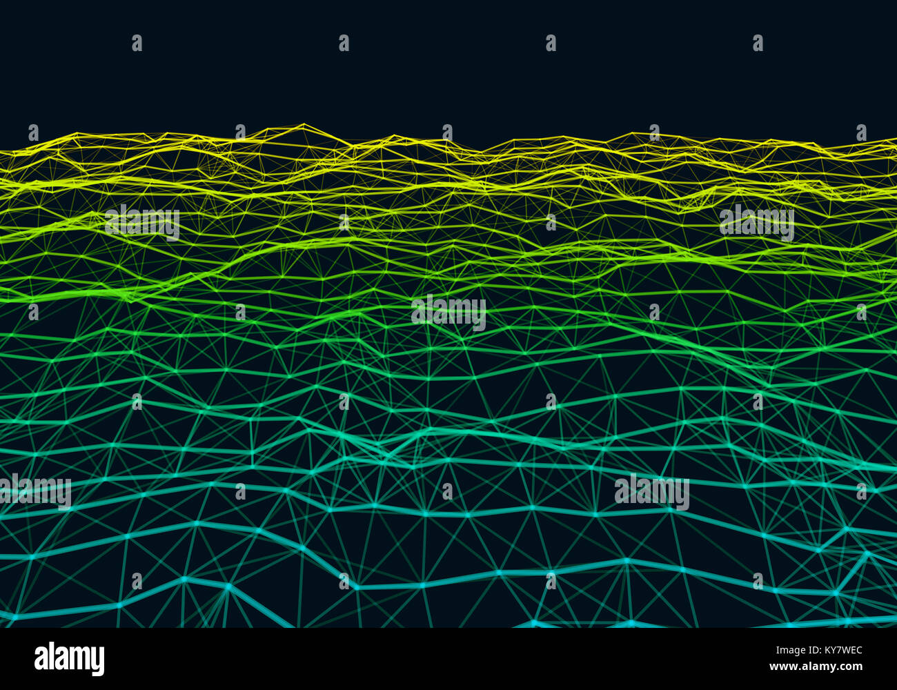 Abstract colorful polygonale faible gradient background poly. Connexion de points et de lignes en triangles de la structure. L'illustration pour la marque, la technologie, la sci Banque D'Images