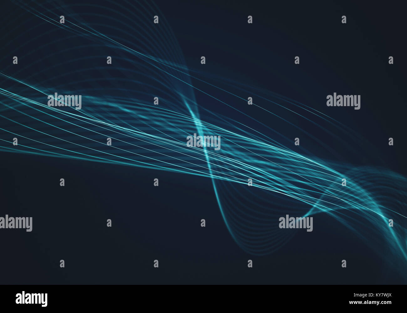 Résumé fond bleu avec lignes et points connecté flux. Liquide et lisse le courant. La visualisation de technologie d'entreprise Banque D'Images Résumé fond bleu avec lignes et points connecté flux. Liquide et lisse le courant. La visualisation de technologie d'entreprise Banque D'Images