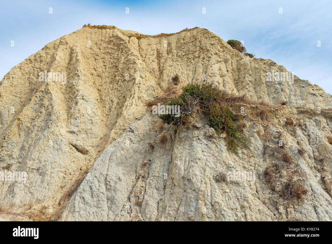 Des formations rocheuses étonnantes sur la plage de Gerakas, l'île de Zakynthos. La Grèce. Banque D'Images