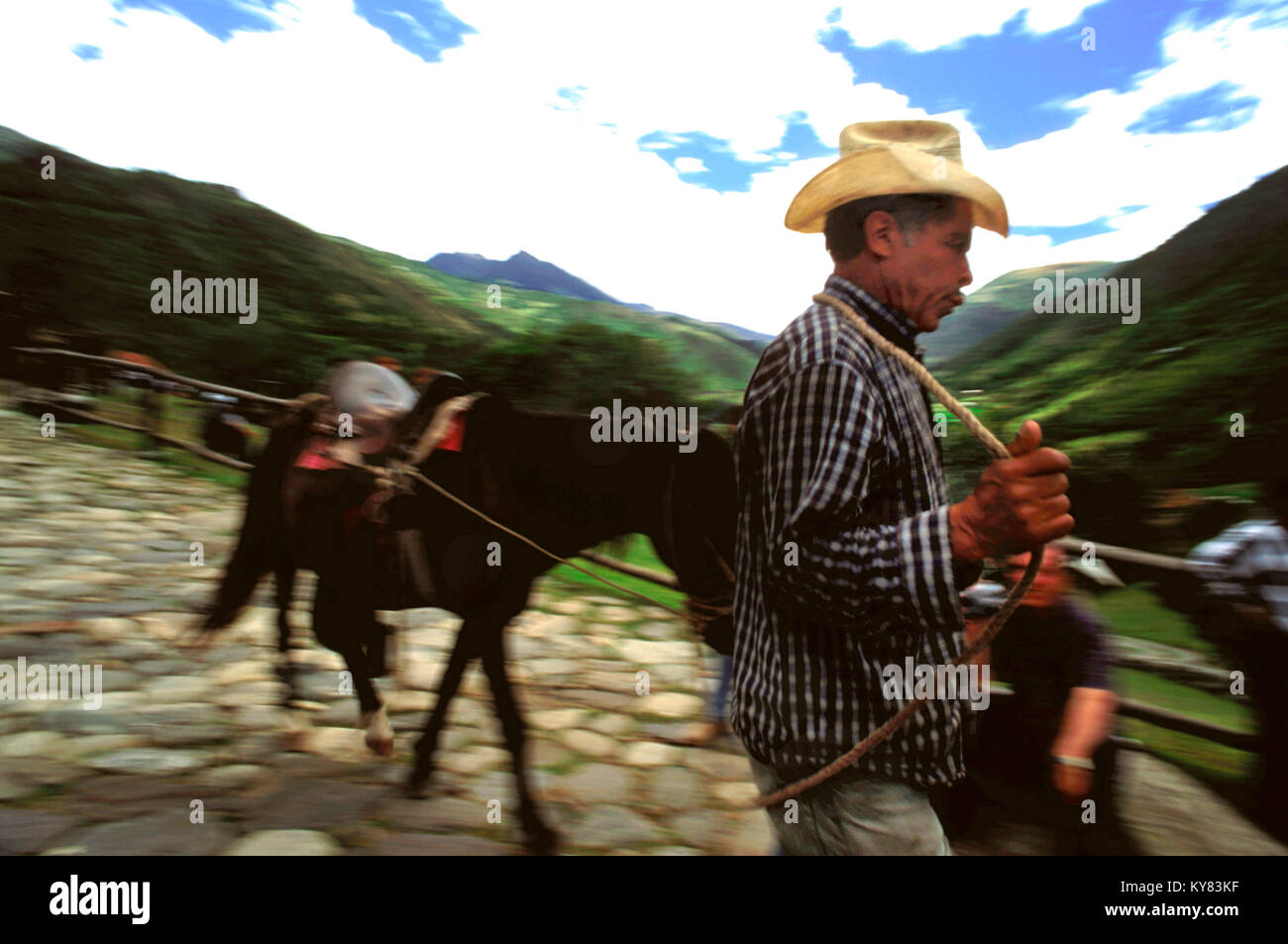 Los Aleros parc thématique du village typique des Andes à Mérida au Venezuela Banque D'Images