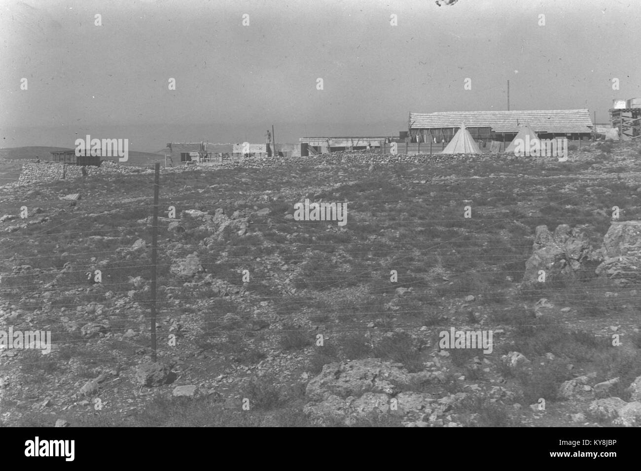 Avis de KIBBUTZ 'MAALE HAHAMISHA'. קיבוץ מעלה החמישה.D17-108 Banque D'Images