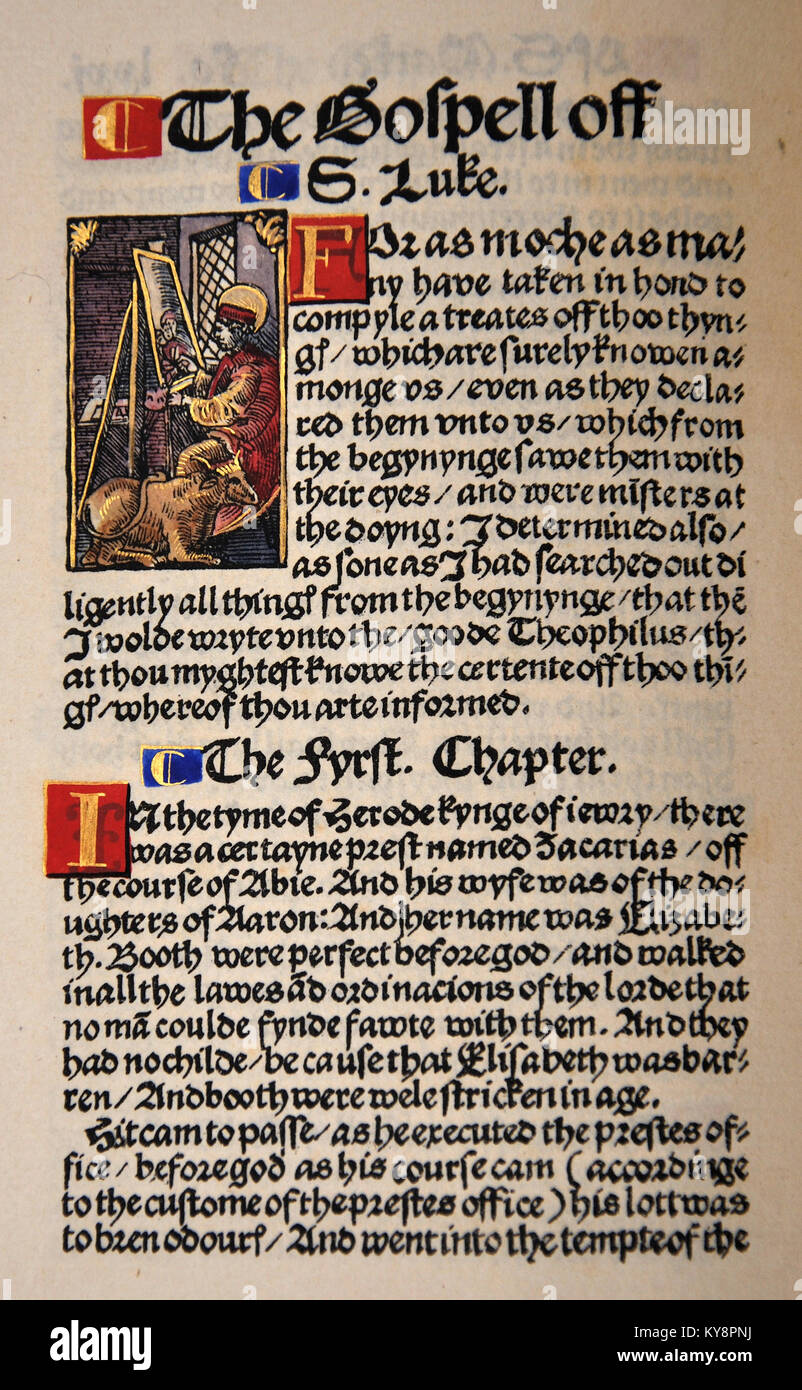 Page de titre du livre de Jude dans un facsimilé de William Tyndale's