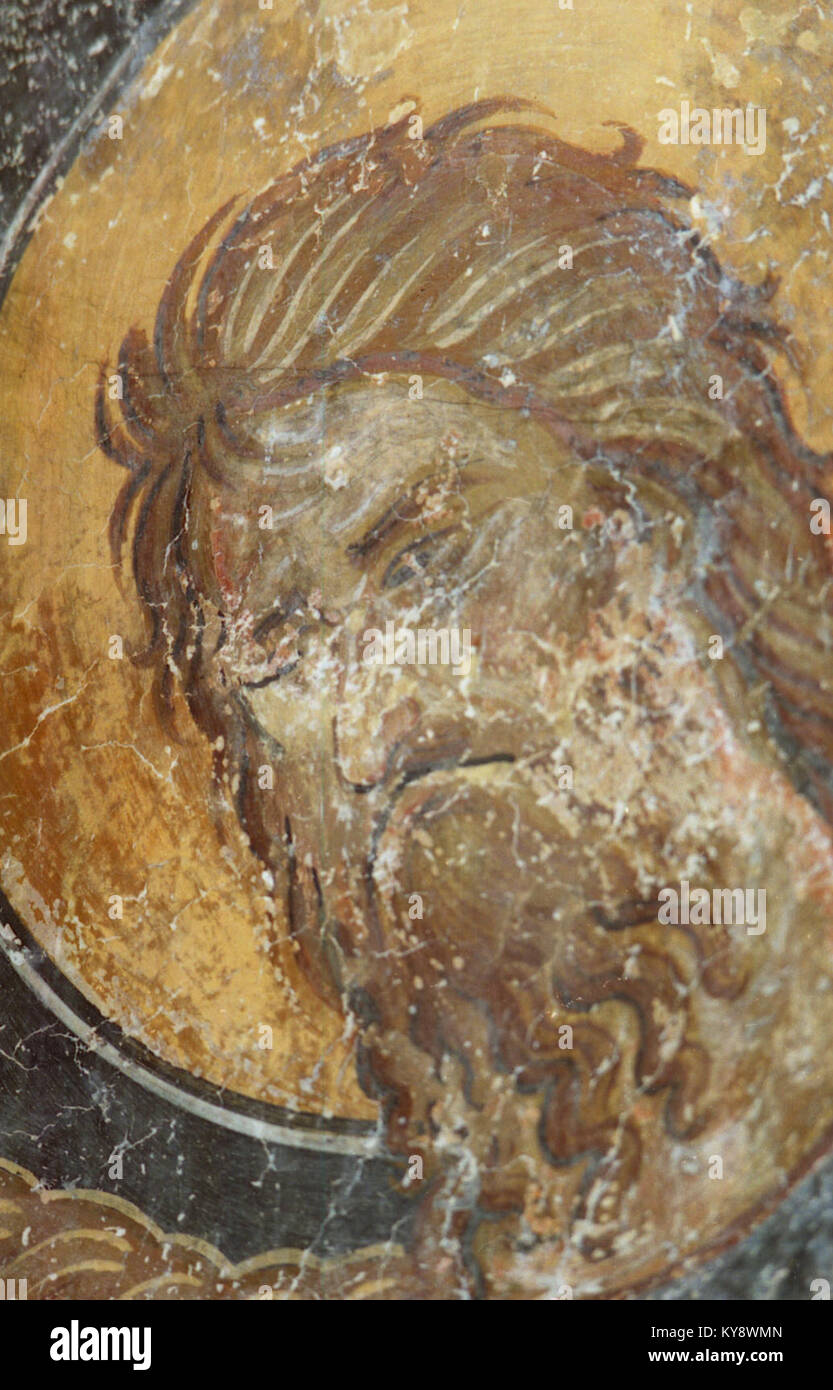 Une collection de peintures religieuses et d'icônes dans l'église Demetrius à Markova Susica, reflétant la tradition artistique orthodoxe orientale, le patrimoine culturel et l'histoire spirituelle de la région. Banque D'Images