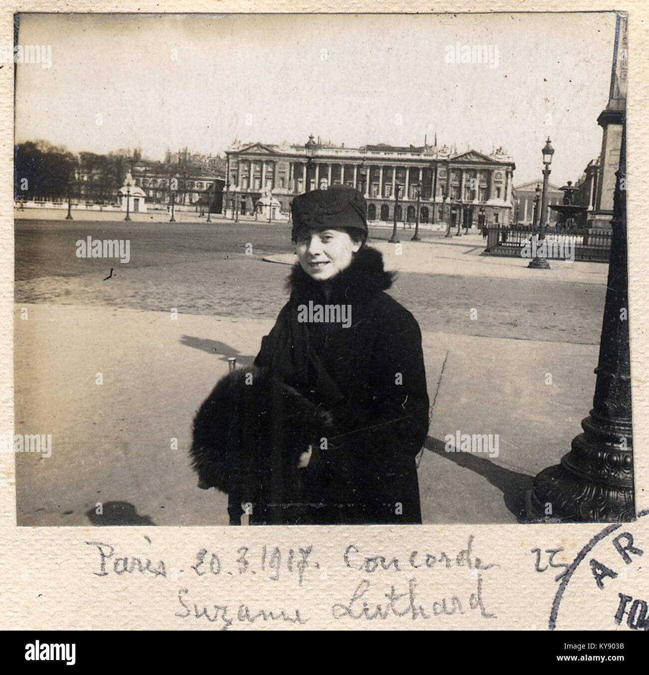 Paris. 19-14-1917. Concorde. Suzanne Luthard. - Fonds Berthelé - 49FI1878-25 Banque D'Images