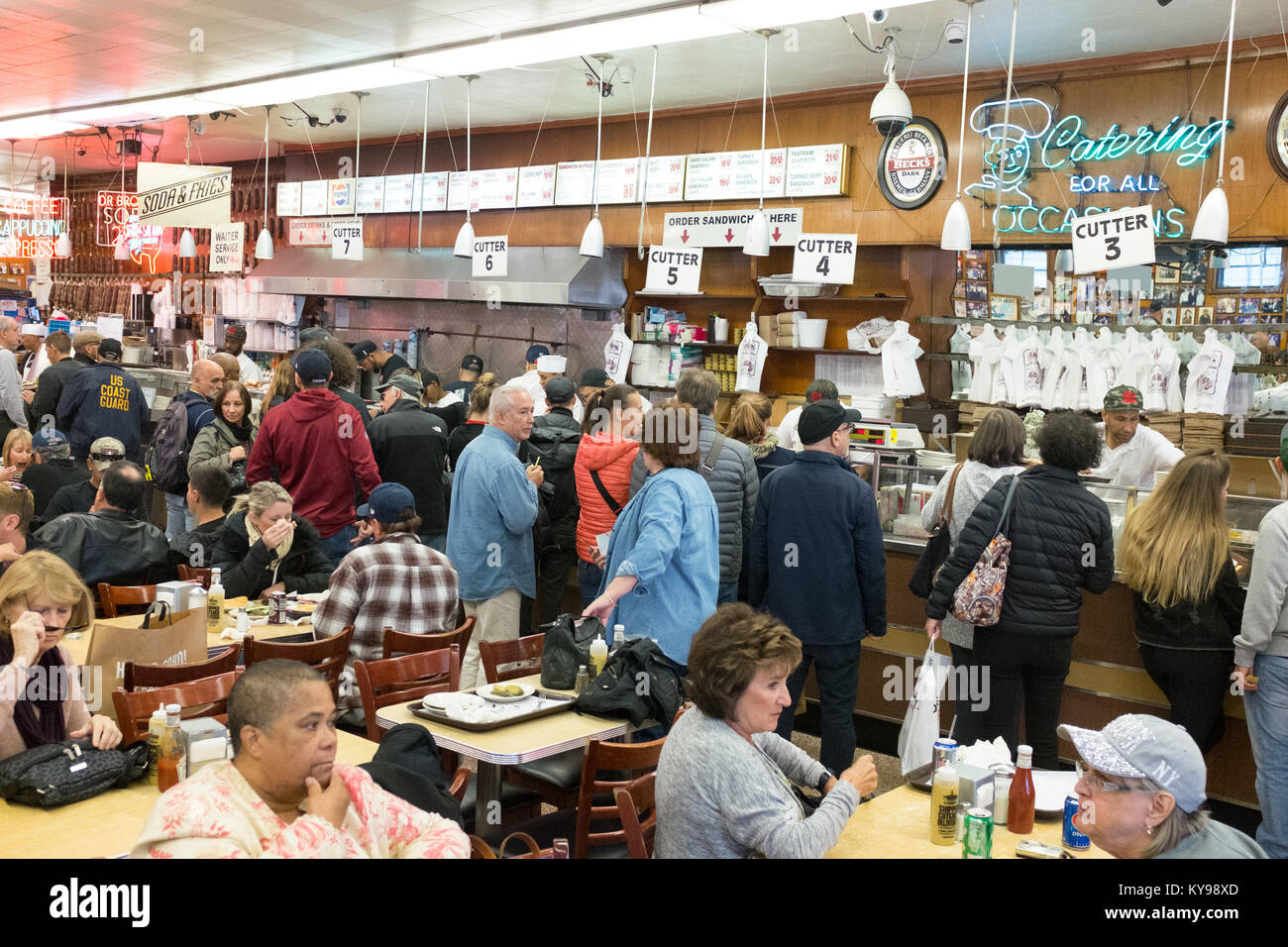 Katz's Deli, à New York Lower East Side de Manhattan Banque D'Images