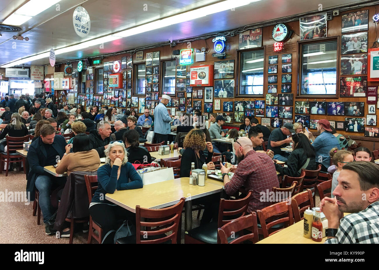 Katz's Deli, à New York Lower East Side de Manhattan Banque D'Images